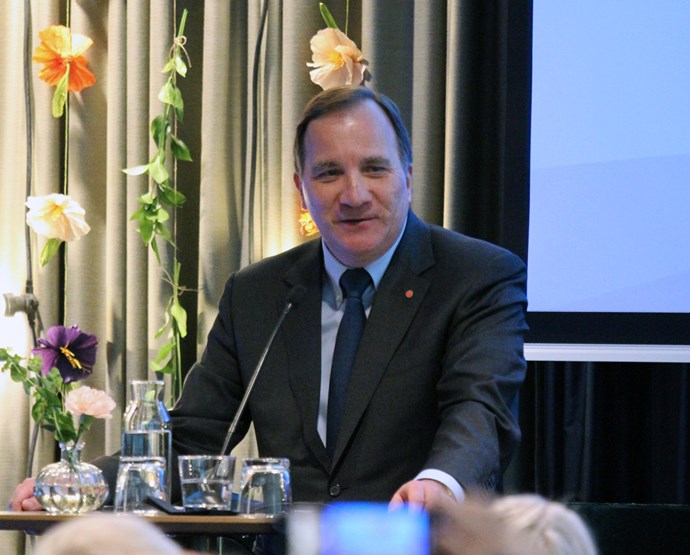 Stefan Löfven talade om vikten att göra saker tillsammans